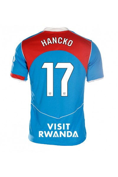 Atletico Madrid David Hancko #17 Jalkapallovaatteet Naisten Kolmaspaita 2025-26 Lyhythihainen Atletico Madrid David Hancko #17 Jalkapallovaatteet Naisten Kolmaspaita 2025-26 Lyhythihainen